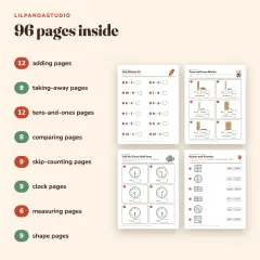 Little Panda's First Grade Math Workbook: what’s inside