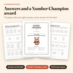 Little Panda's First Grade Math Workbook: answers