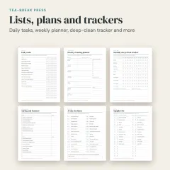 Home Reset Planner Set: Cleaning Schedule + ADHD-Friendly Daily Planner: cleaning pages