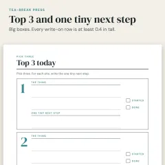 Home Reset Planner Set: Cleaning Schedule + ADHD-Friendly Daily Planner: close up