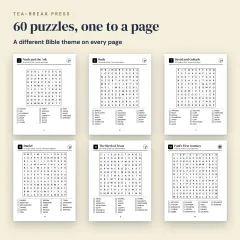 Large Print Bible Word Search, Vol. 1: 60 Puzzles for Adults: one per page
