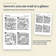 Large Print Bible Word Search, Vol. 1: 60 Puzzles for Adults: answers