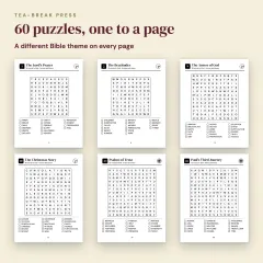 Large Print Bible Word Search, Vol. 2: 60 Puzzles for Adults: one per page