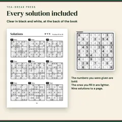 Large Print Christmas Sudoku: 80 Easy to Hard Puzzles for Adults: solutions