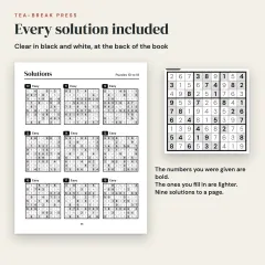 Large Print Sudoku, Vol. 1: 95 Easy to Very Hard Puzzles for Adults: solutions