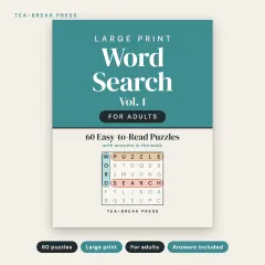 Large Print Word Search, Vol. 1: 60 Easy-to-Read Puzzles for Adults: front cover