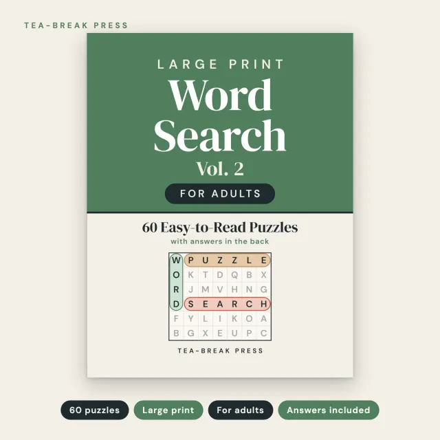Large Print Word Search, Vol. 2: 60 New Easy-to-Read Puzzles for Adults cover