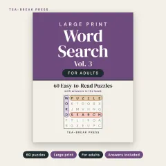 Large Print Word Search, Vol. 3: 60 New Easy-to-Read Puzzles for Adults: front cover