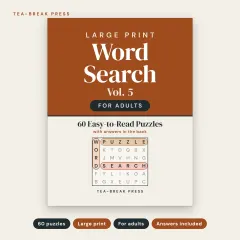 Large Print Word Search, Vol. 5: 60 New Easy-to-Read Puzzles for Adults: front cover
