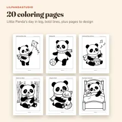 Little Panda's Big Activity Book: coloring pages
