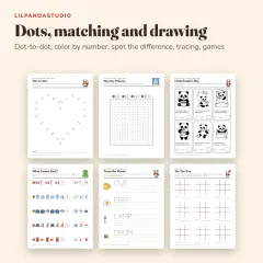 Little Panda's Big Activity Book: dots and drawing