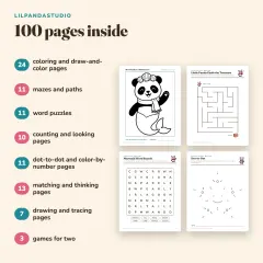 Little Panda's Mermaids Activity Book: what’s inside