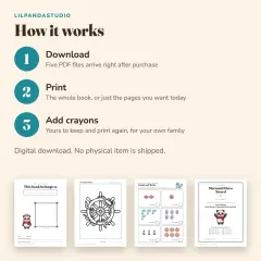 Little Panda's Mermaids Activity Book: how it works