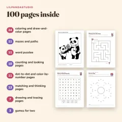 Little Panda's Mother's Day Activity Book: what’s inside