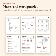 Little Panda's Mother's Day Activity Book: mazes and words