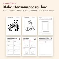 Little Panda's Mother's Day Activity Book: make for someone