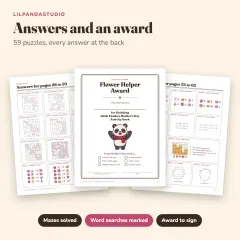 Little Panda's Mother's Day Activity Book: answers