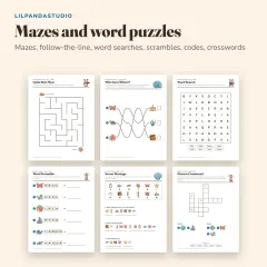 Little Panda's Ocean Activity Book: mazes and words