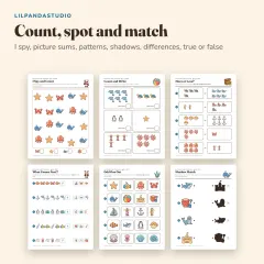 Little Panda's Ocean Activity Book: count and match