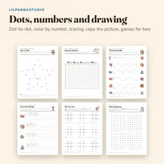 Little Panda's Ocean Activity Book: dots and drawing