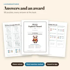 Little Panda's Ocean Activity Book: answers