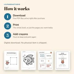 Little Panda's Ocean Activity Book: how it works