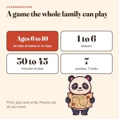 Little Panda’s Sunken Ship Escape Room: ages and players