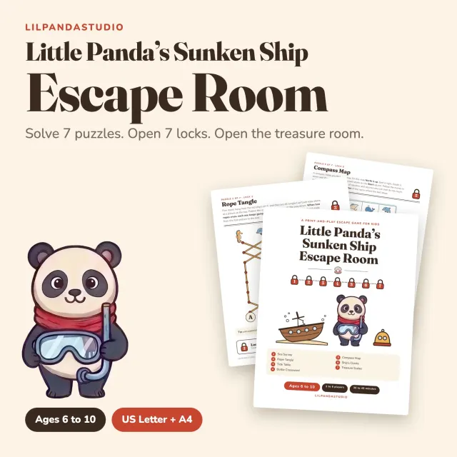 Little Panda’s Sunken Ship Escape Room cover