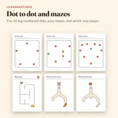 Little Panda's First Pencil Control Book: dots mazes