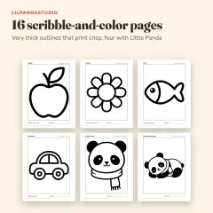 Little Panda's First Pencil Control Book: coloring
