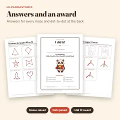 Little Panda's First Pencil Control Book: answers