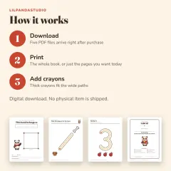Little Panda's First Pencil Control Book: how it works