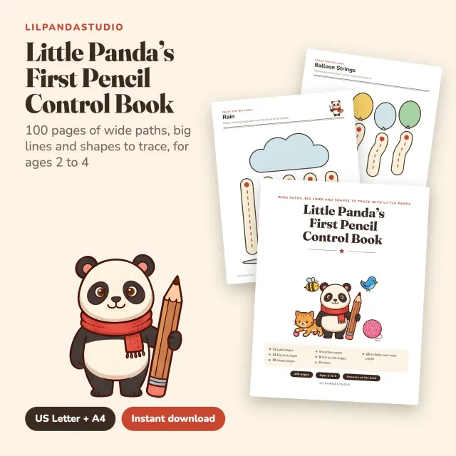 Little Panda's First Pencil Control Book cover