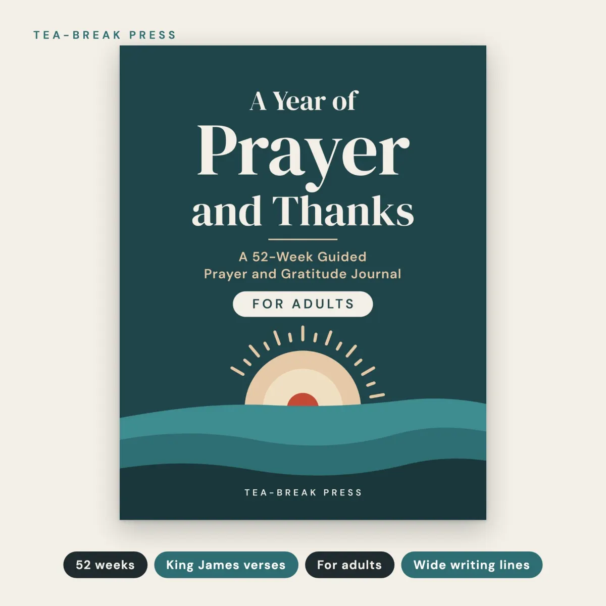 A Year of Prayer and Thanks: A 52-Week Guided Prayer and Gratitude Journal: front cover