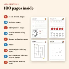 Little Panda's Preschool Skills Activity Book: what’s inside