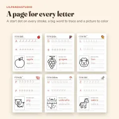 Little Panda's Preschool Skills Activity Book: alphabet