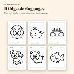 Little Panda's Preschool Skills Activity Book: coloring