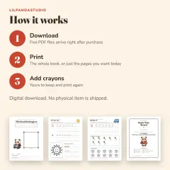 Little Panda's Preschool Skills Activity Book: how it works