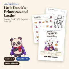Little Panda's Princesses and Castles Activity Book: cover