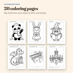 Little Panda's Princesses and Castles Activity Book: coloring pages