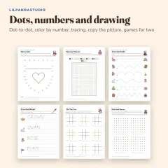 Little Panda's Princesses and Castles Activity Book: dots and drawing