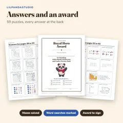 Little Panda's Princesses and Castles Activity Book: answers