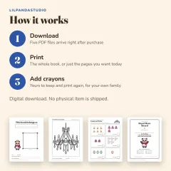 Little Panda's Princesses and Castles Activity Book: how it works