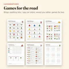 Little Panda's Road Trip Activity Book: road games