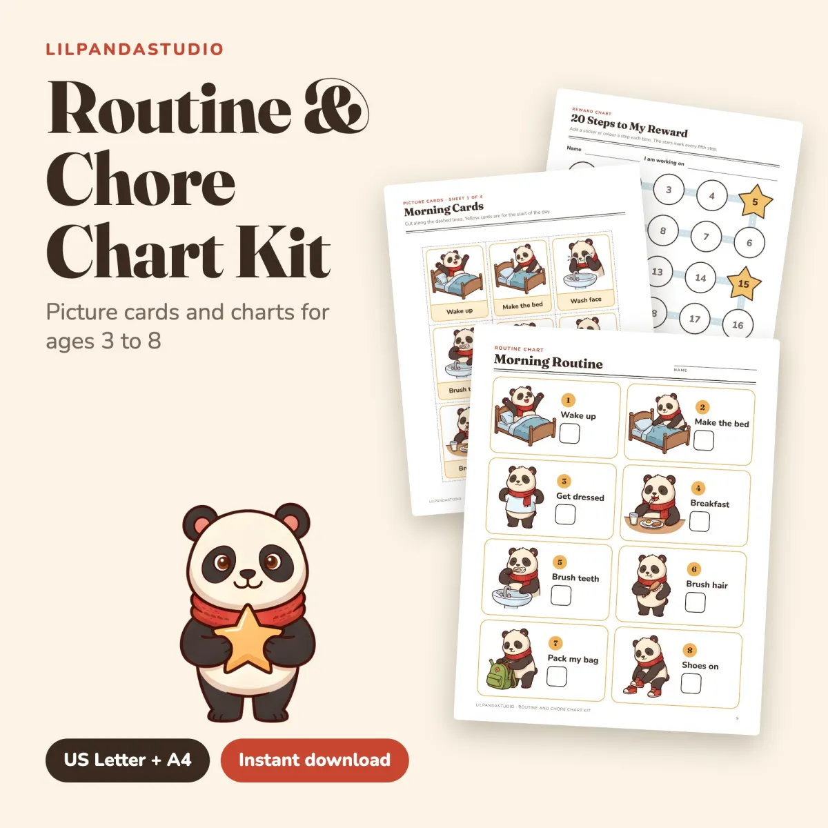 Kids Routine and Chore Chart Kit: cover