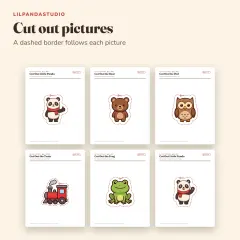 Little Panda's Scissor Skills Activity Book: pictures