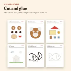 Little Panda's Scissor Skills Activity Book: cut and glue