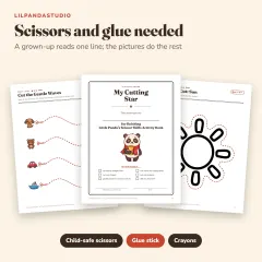Little Panda's Scissor Skills Activity Book: what you need