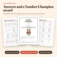 Little Panda's Second Grade Math Workbook: answers