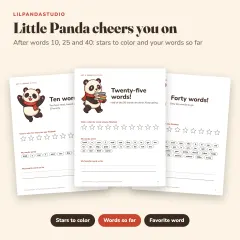 Little Panda's Sight Words Workbook: First 50 Words: cheer